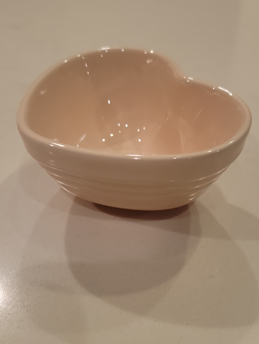 Le Creuset Peche Little Heart Trinket Dish